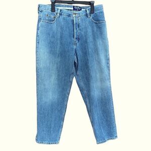 Eddie Bauer 100% cotton 5 pocket jeans, straight leg, size 18 petite